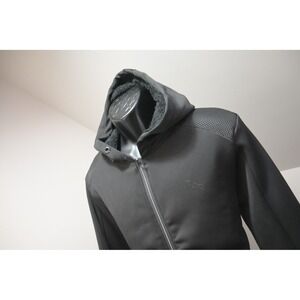 Stone Falcon Full Zip Hoodie Mens L Black Excellent Sherpa Lined Tech Jacket